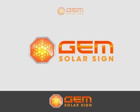Logo Design Entry 1249247 submitted by lumerb to the contest for Gem Solar Sign run by brianbs