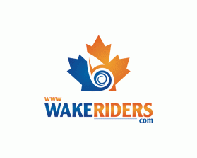 Logo Design entry 1254635 submitted by charmiel to the Logo Design for www.wakeriders.ca run by suckgatewakesurf