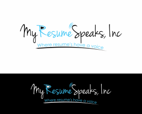 Logo Design entry 1255866 submitted by Mrs. DC to the Logo Design for MyResumeSpeaks, Inc run by mgunn77