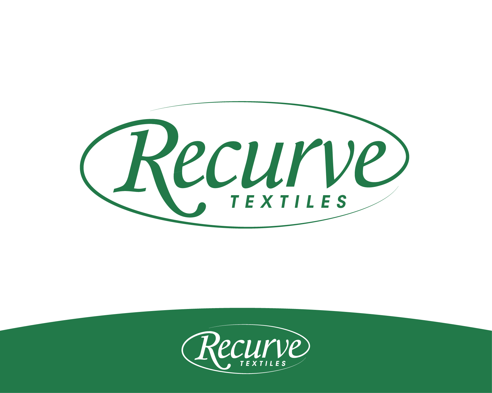 Logo Design entry 1269811 submitted by cclia to the Logo Design for Recurve Textiles run by virginia.loomis