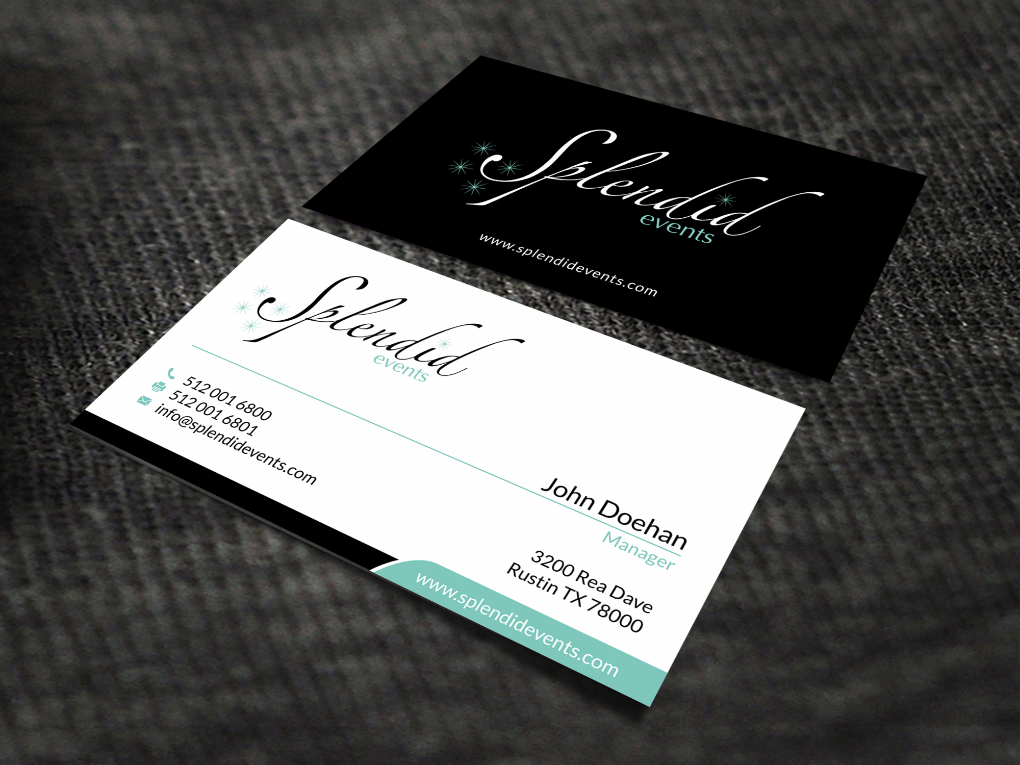 Business Card & Stationery Design entry 1277489 submitted by skyford412 to the Business Card & Stationery Design for Splendid Events run by christiemt