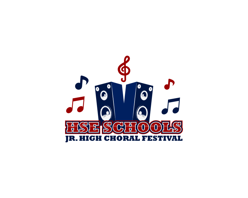 Logo Design entry 1278847 submitted by piscaa to the Logo Design for HSE Schools Jr. High Choral Festival run by will.rogers5879