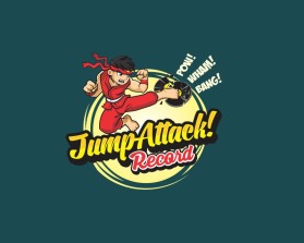 Logo Design entry 1283462 submitted by ArtDevil to the Logo Design for JumpAttack! Records run by JumpAttack!