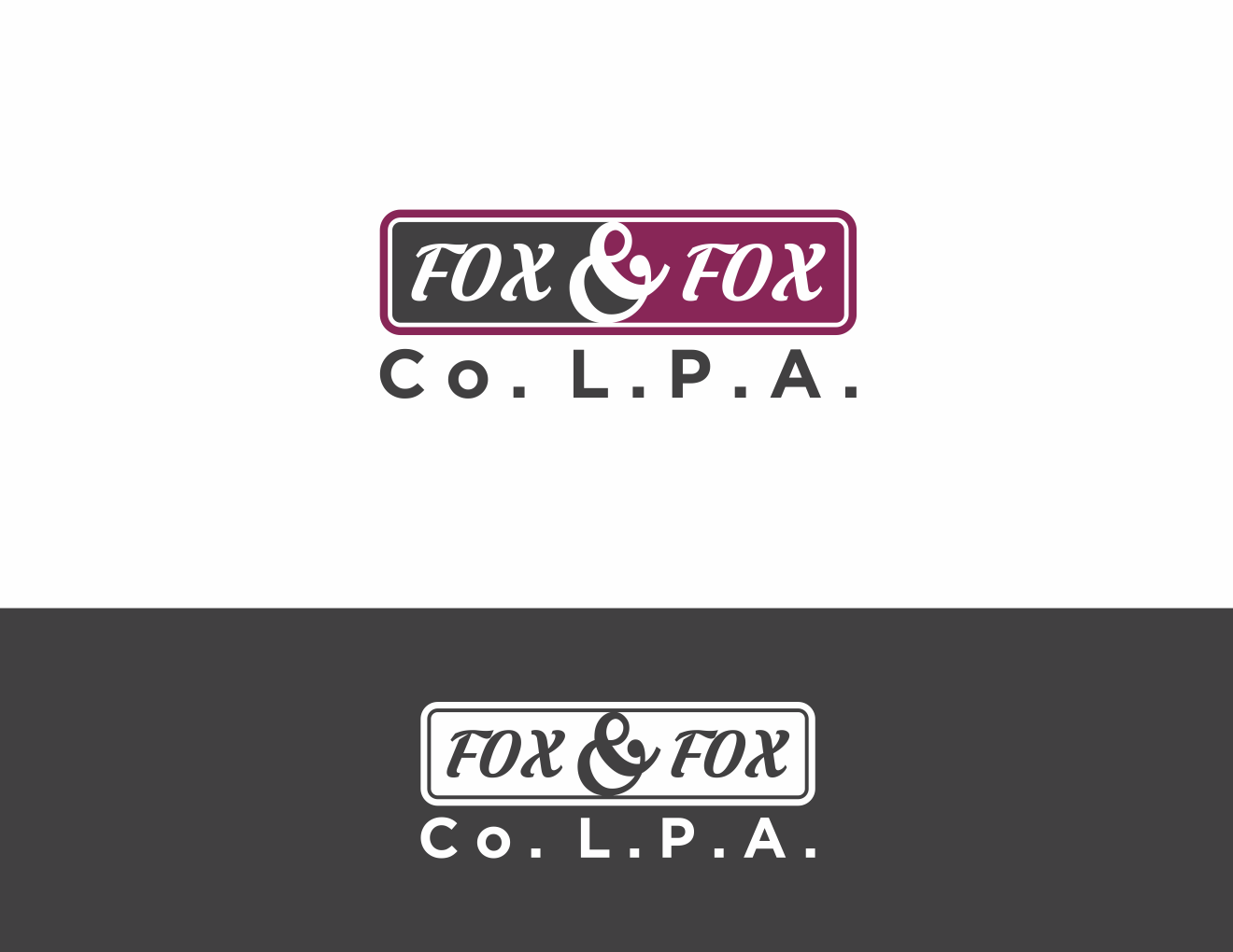 Logo Design entry 1295025 submitted by ote ote to the Logo Design for Fox & Fox Co. L.P.A. run by brandonfox