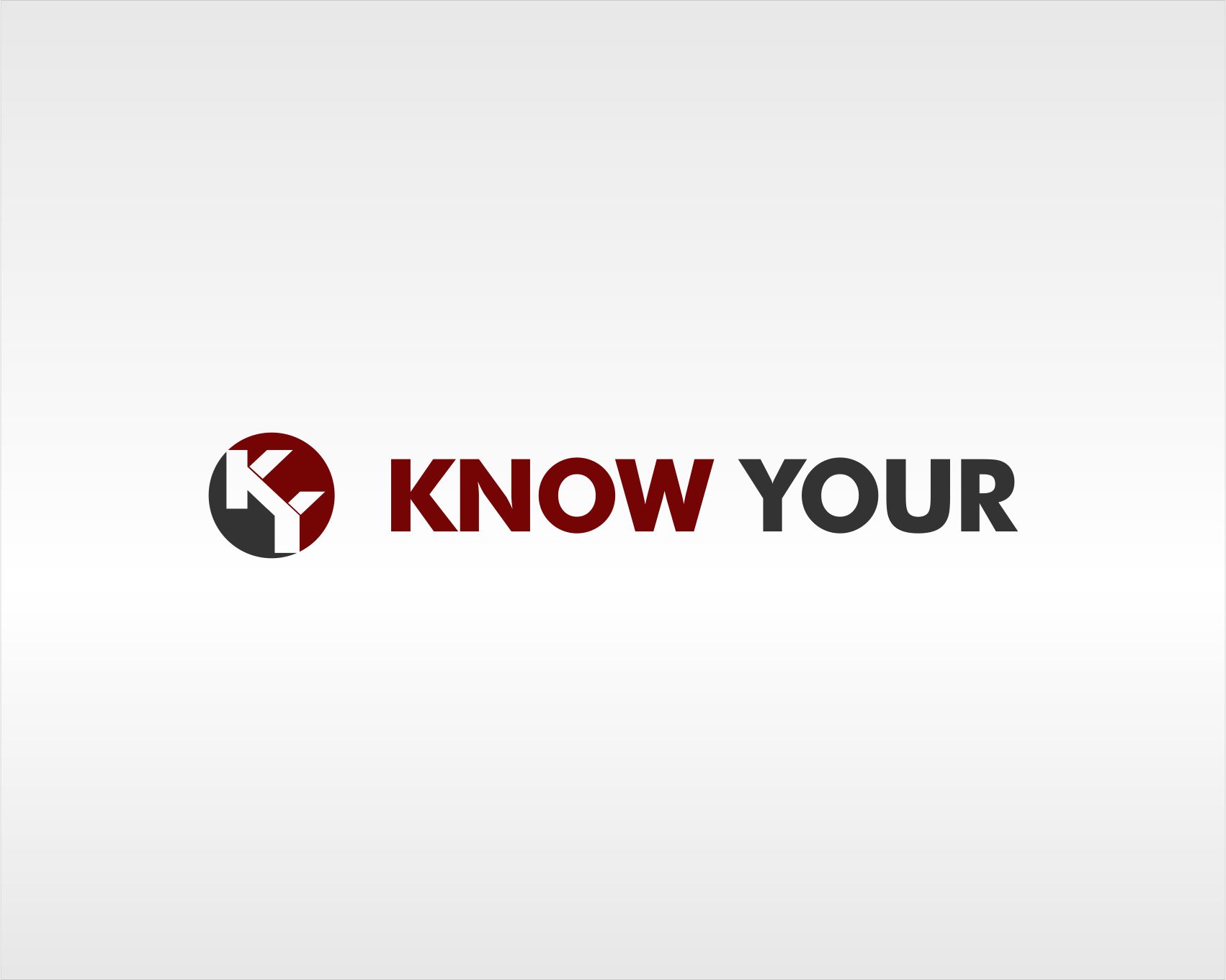 Logo Design entry 1296228 submitted by RZ to the Logo Design for "Know Your"  run by bobson58