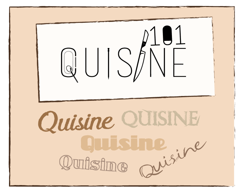 Logo Design entry 1299004 submitted by GoranJoKG to the Logo Design for Quisine 101 run by gabeandres