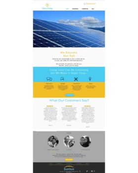 Web Design Entry 1352994 submitted by piscaa to the contest for SUNLUX run by sunluxenergy