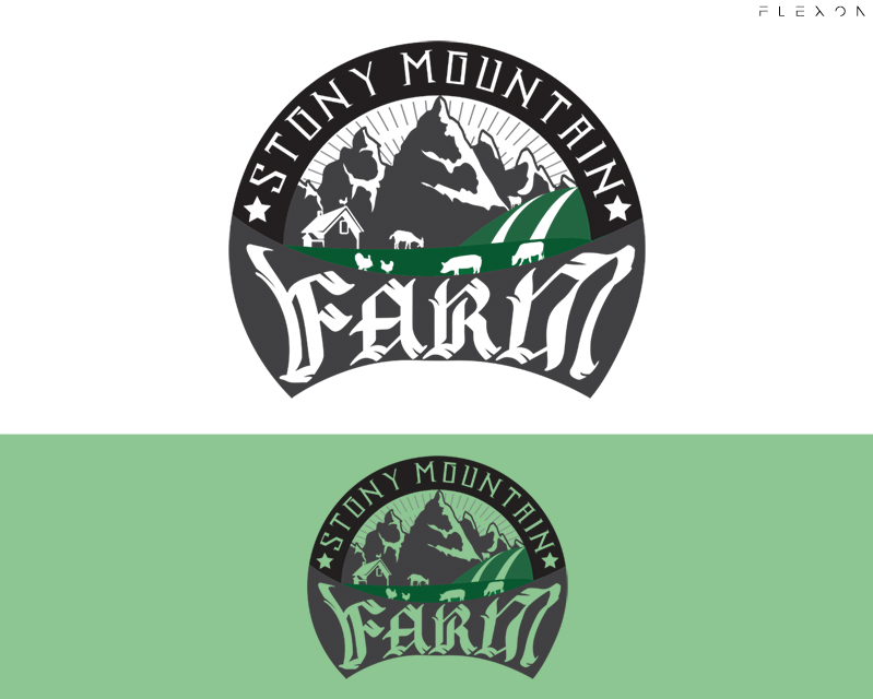 Logo Design entry 1301560 submitted by FLEXON to the Logo Design for Stony Mountain Farm run by Tracy-Robertson 