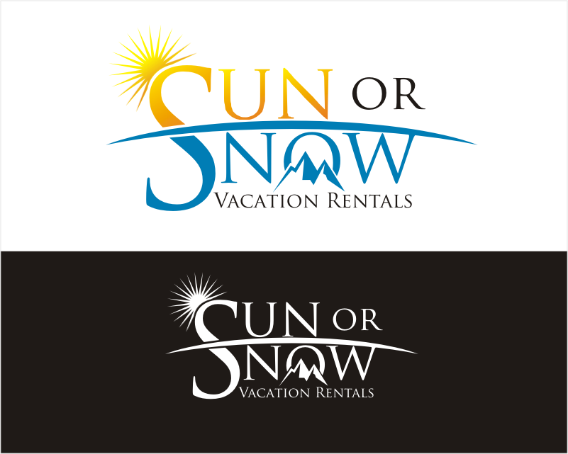 Logo Design entry 1304769 submitted by wwn to the Logo Design for Sun or Snow Vacation Rentals run by sunorsnow