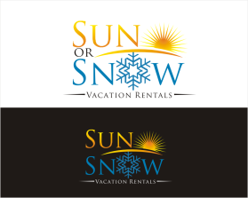 Logo Design entry 1304772 submitted by alex.projector to the Logo Design for Sun or Snow Vacation Rentals run by sunorsnow