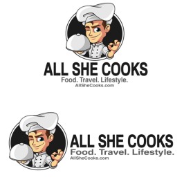 Logo Design entry 1309073 submitted by deztinyawaits to the Logo Design for All She Cooks run by Allshecooks
