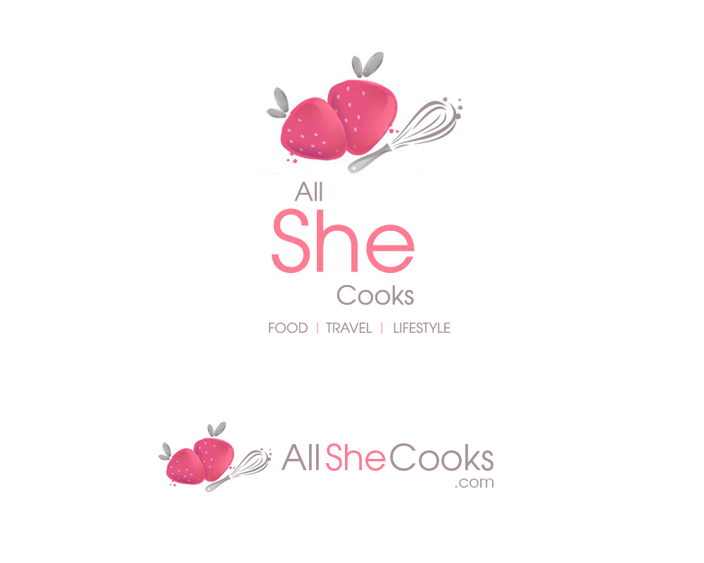 Logo Design entry 1309111 submitted by JustinV2.0 to the Logo Design for All She Cooks run by Allshecooks
