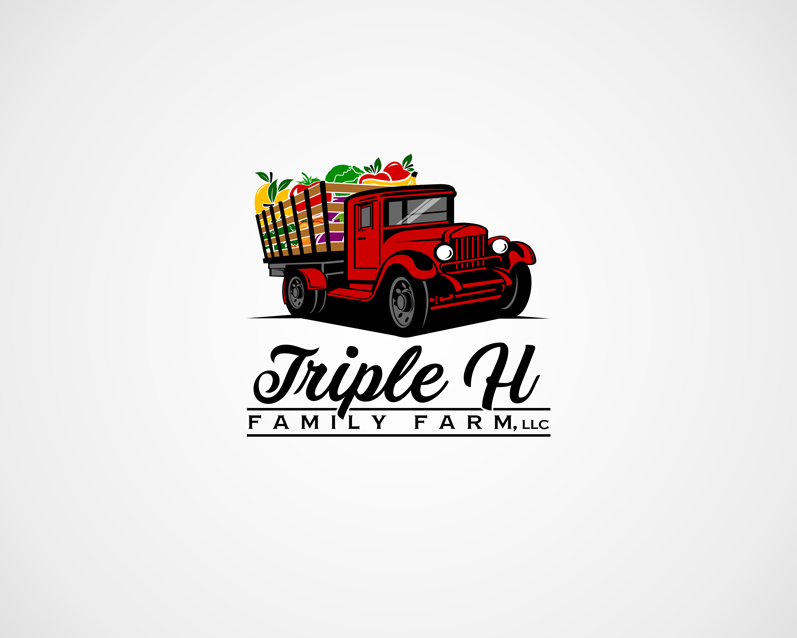 Truck With Produce Logo