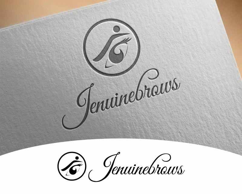 Logo Design entry 1310891 submitted by shabrinart2 to the Logo Design for jenuinebrows run by jenuin3