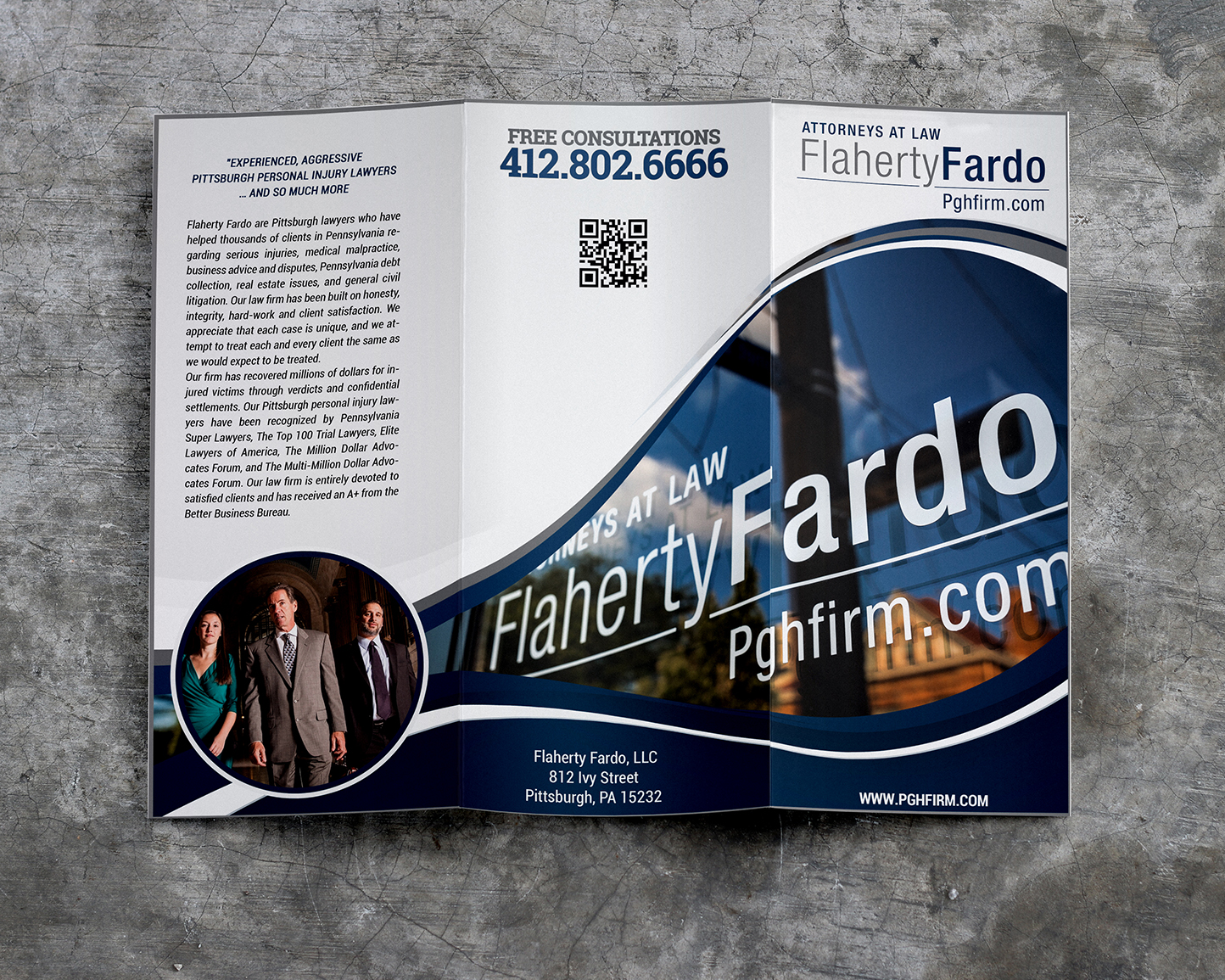 Brochure Design entry 1311155 submitted by jonny2quest to the Brochure Design for Flaherty Fardo, LLC run by noahpaulfardo