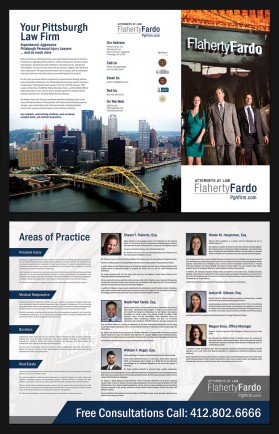 Brochure Design entry 1311155 submitted by pink to the Brochure Design for Flaherty Fardo, LLC run by noahpaulfardo