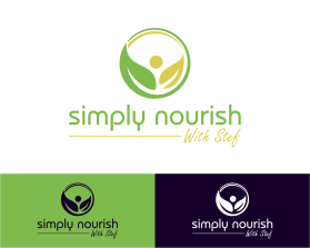 Logo Design entry 1316028 submitted by vblue to the Logo Design for Simply Nourish with Stef run by Steflevine