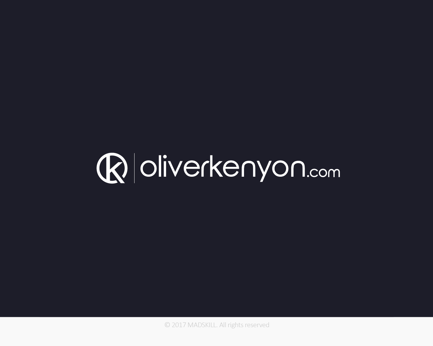 Logo Design entry 1319541 submitted by madskill to the Logo Design for oliverkenyon.com run by okenyon