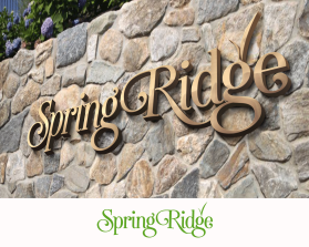 Logo Design Entry 1326150 submitted by Belaire to the contest for Spring Ridge run by elichter@atova.com