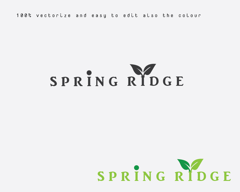Logo Design entry 1326177 submitted by benjay to the Logo Design for Spring Ridge run by elichter@atova.com
