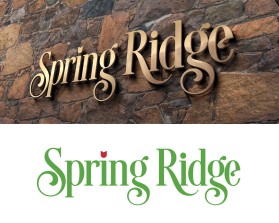 Logo Design entry 1326171 submitted by Belaire to the Logo Design for Spring Ridge run by elichter@atova.com