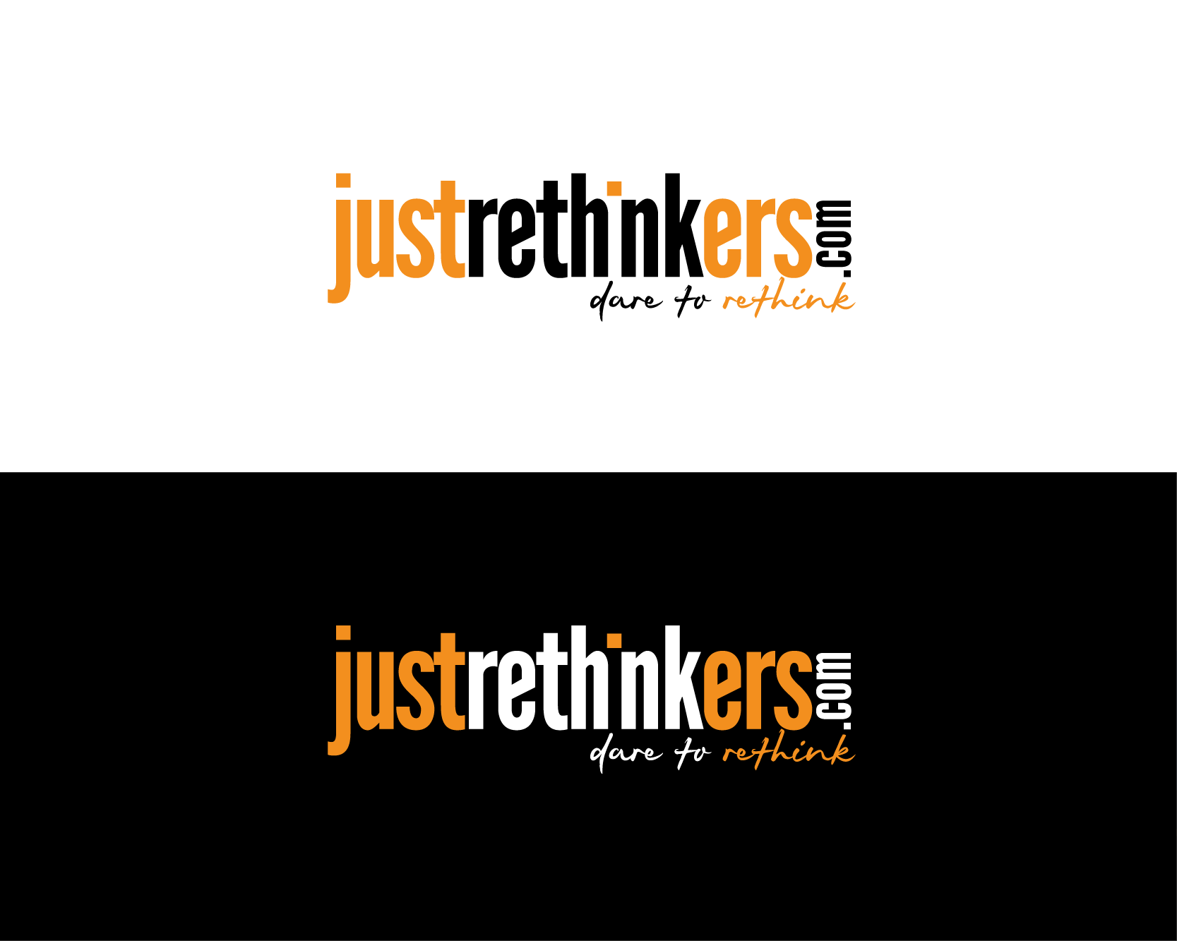 Logo Design entry 1327033 submitted by LJPixmaker to the Logo Design for justrethinkers.com run by justrethinkers