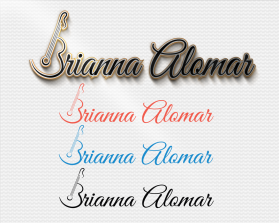 Logo Design entry 1330091 submitted by fitroniar to the Logo Design for Brianna Alomar run by KellyD