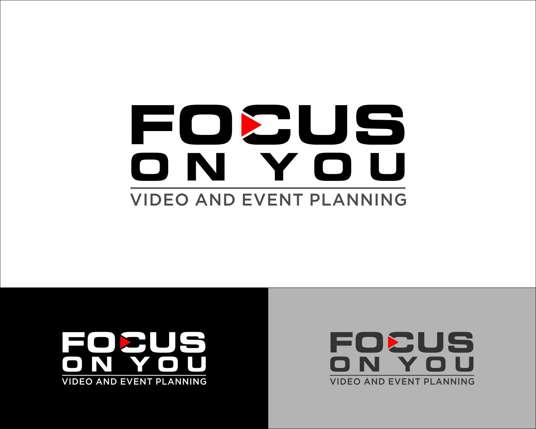 Logo Design entry 1330447 submitted by Super to the Logo Design for Focus on You Video and Event Planning run by eryn2452