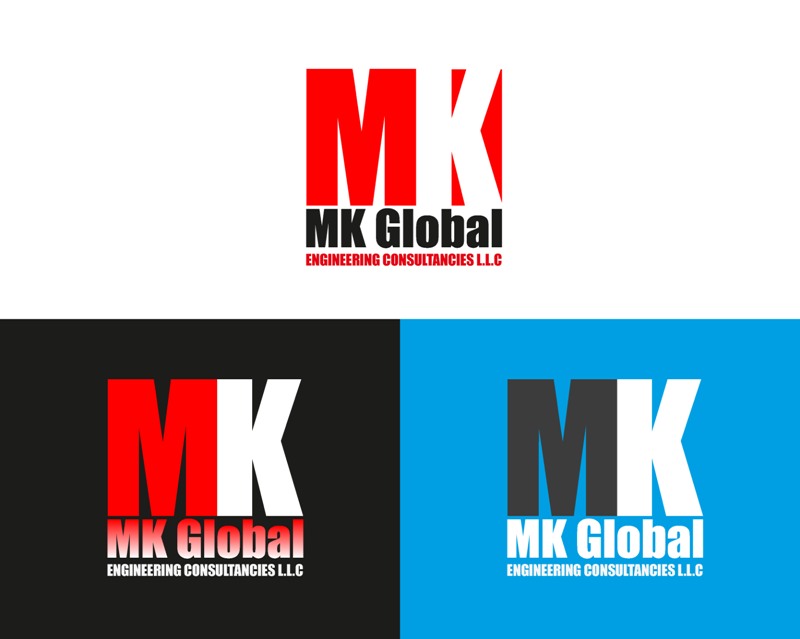 Logo Design entry 1331096 submitted by kaswid to the Logo Design for M K GLOBAL ENGINEERING CONSULTANCIES L.L.C run by awadhs