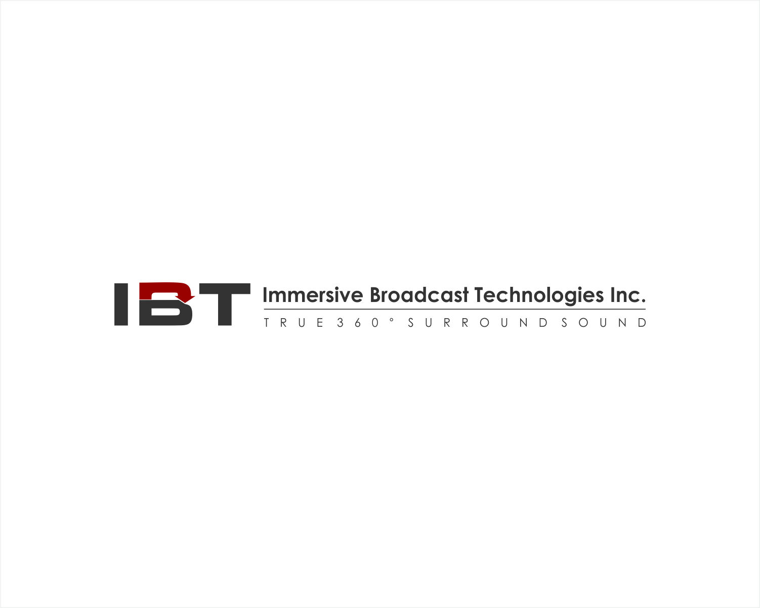 Logo Design entry 1333045 submitted by ZHAFF to the Logo Design for Immersive Broadcast Technologies Inc. or IBT.  Could be IBT with Immersive underneath.  run by BSI-TV