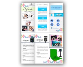Brochure Design entry 1333626 submitted by pink to the Brochure Design for Excellence Photo Booths run by BlackTie