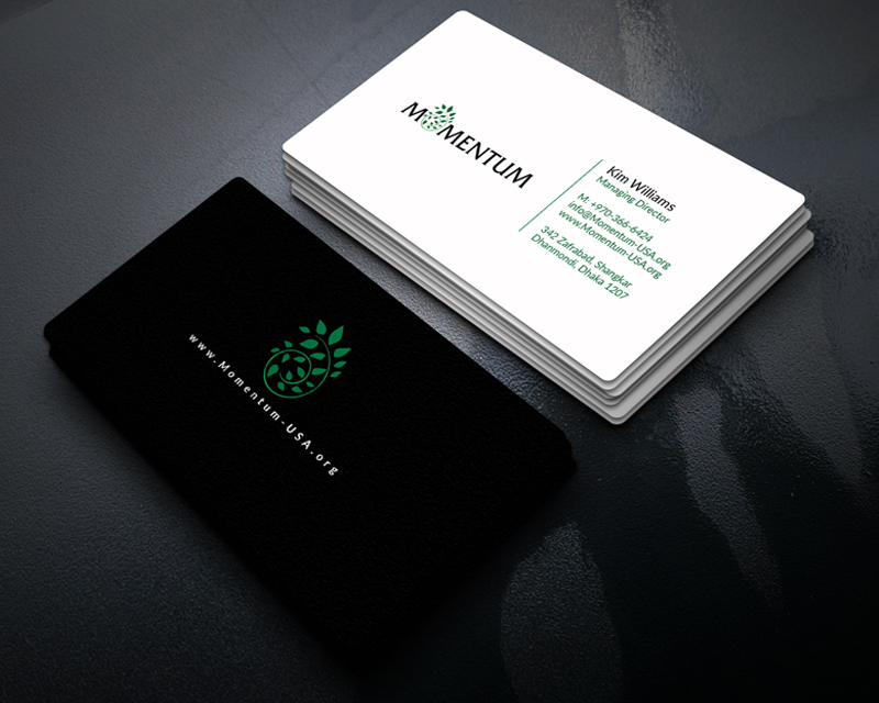 Business Card & Stationery Design entry 1335444 submitted by fazleyrab to the Business Card & Stationery Design for Momentum run by kimsedona
