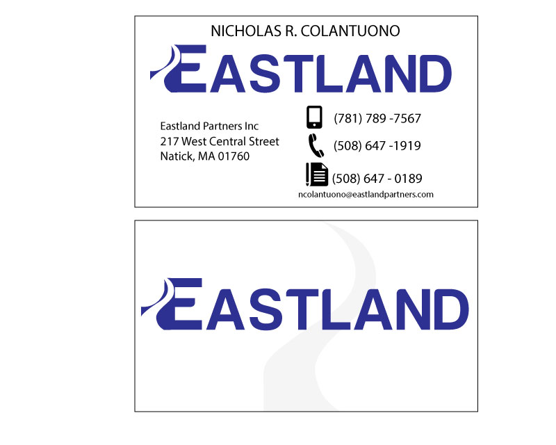 Business Card & Stationery Design entry 1336418 submitted by Logo Rebel to the Business Card & Stationery Design for Eastland Partners Inc.  run by eschollard