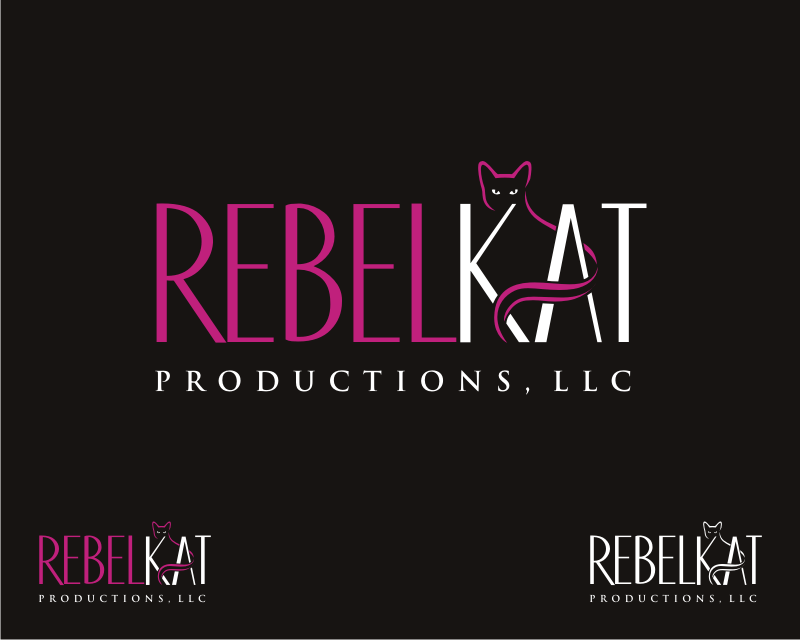 Logo Design entry 1341206 submitted by pingpong to the Logo Design for Rebel Kat Productions, LLC run by momsings