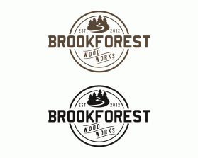 Logo Design entry 1341600 submitted by Logo Rebel to the Logo Design for Brookforest Woodworks run by Grant Frye