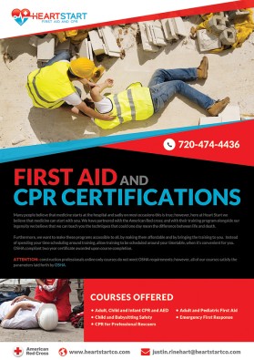 Another design by pink submitted to the Brochure Design for Heartstart First Aid and CPR by jrinehart25