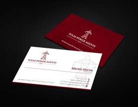 Business Card & Stationery Design entry 1343883 submitted by athenticdesigner to the Business Card & Stationery Design for Texas Power Agents LLC run by Chris@TexasPowerAgents.com