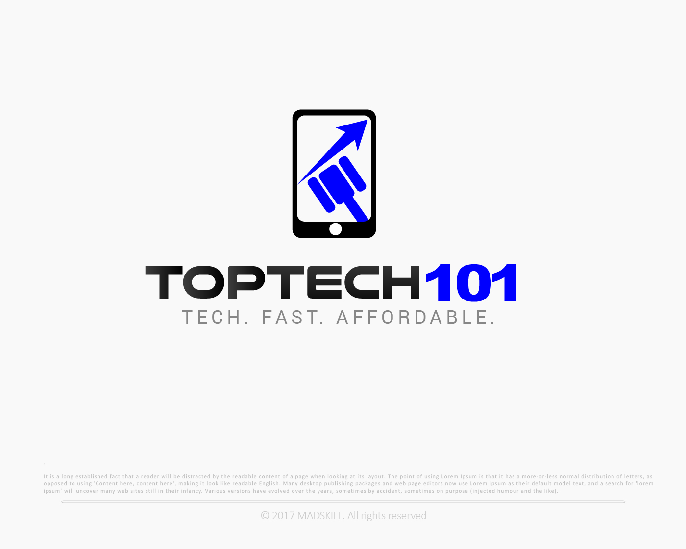 Logo Design entry 1343993 submitted by madskill to the Logo Design for TopTech101 run by Tobycarr41
