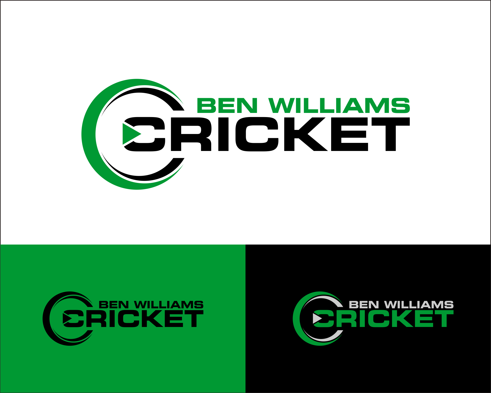 Logo Design entry 1345029 submitted by Super to the Logo Design for Ben Williams Cricket run by Lauren Wylie
