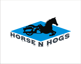 Logo Design entry 1346673 submitted by El Tasador to the Logo Design for Horses N Hogs run by Karesig