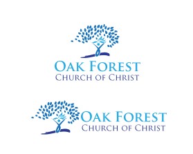 Logo Design entry 1353195 submitted by pingpong to the Logo Design for Oak Forest Church of Christ run by jeffschnitker