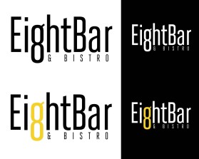 Logo Design entry 1353475 submitted by quimcey to the Logo Design for 8 Bar & Bistro run by boomrs