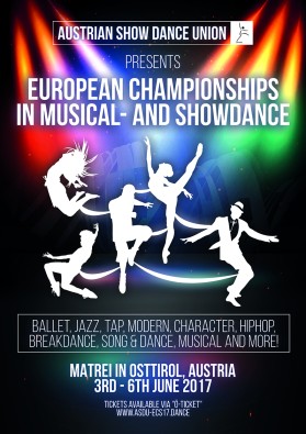Graphic Design Entry 1360056 submitted by digitale to the contest for Poster for the European Championships in Musical- & Showdance, www.asdu-ecs17.dance run by sjost111