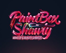 Logo Design entry 1363564 submitted by stwe to the Logo Design for PaintBox Shawty Makeup & Beauty Services run by Dedadiva 