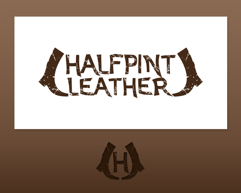 Logo Design entry 1364745 submitted by bornquiest to the Logo Design for HalfPint Leather run by Maria Los