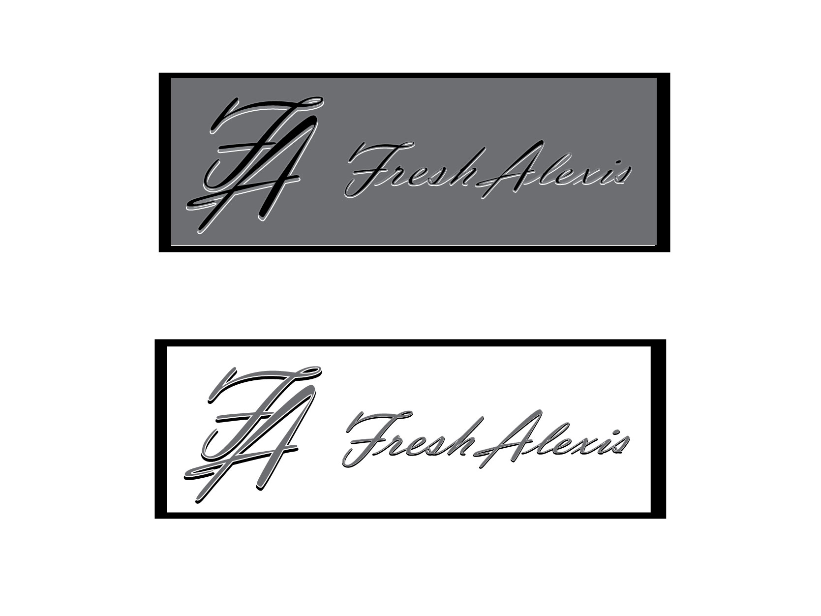Logo Design entry 1370966 submitted by rhighanz10 to the Logo Design for Fresh Alexis run by Fresh A
