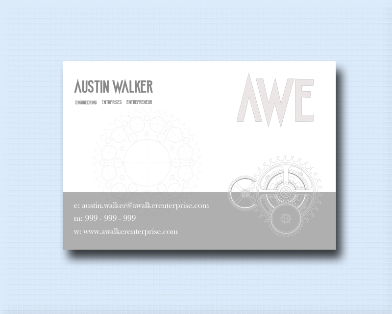 Business Card & Stationery Design entry 1374008 submitted by Alexeventy7 to the Business Card & Stationery Design for A Walker Enterprise run by austinosu