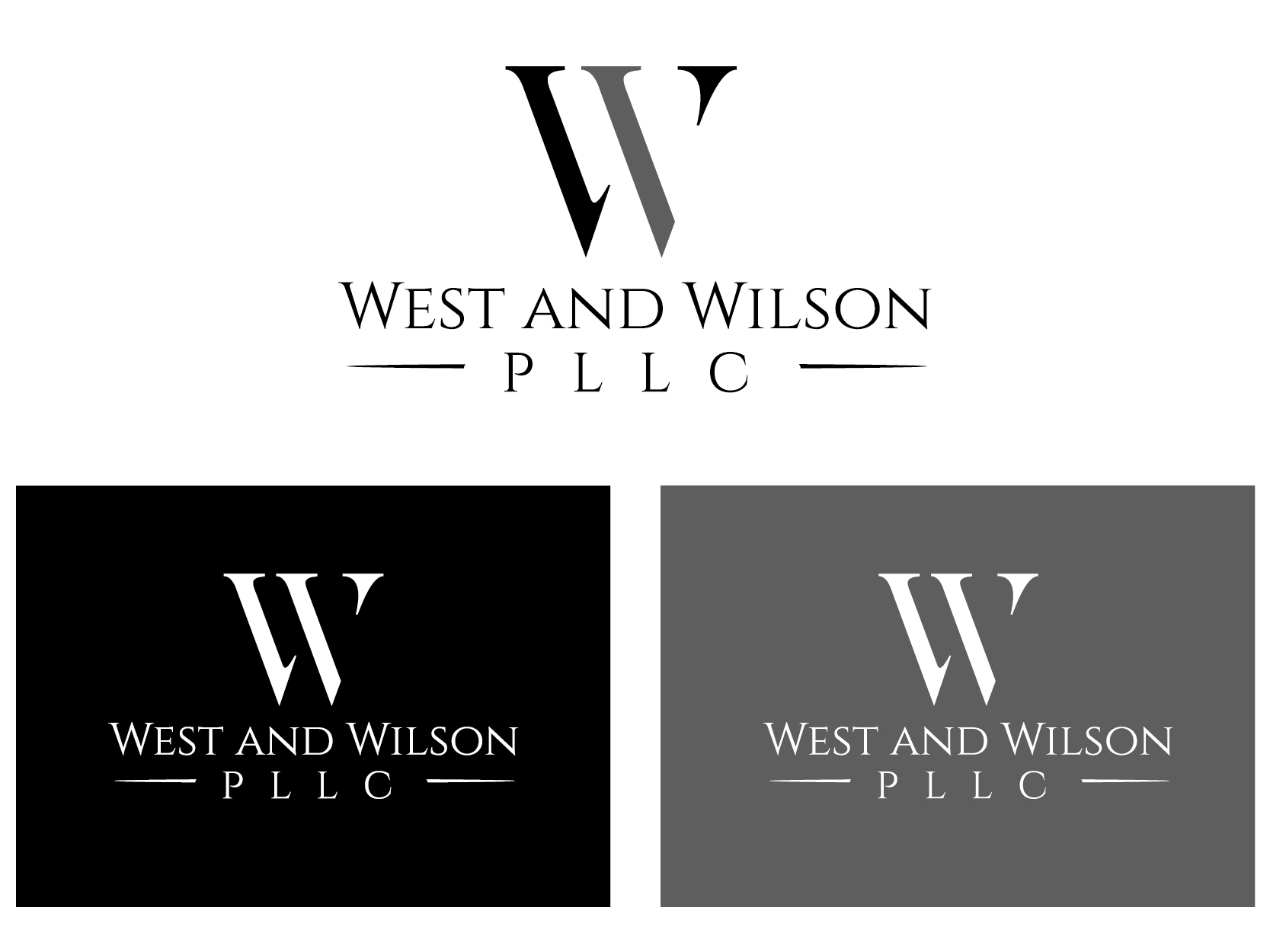 Logo Design entry 1376175 submitted by SIRventsislav to the Logo Design for West and Wilson, PLLC run by westwilsonlaw