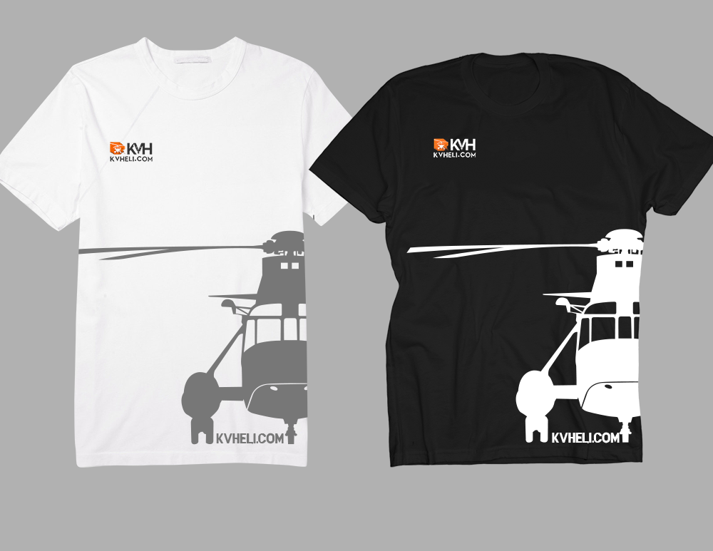 T-Shirt Design entry 1379190 submitted by hym35 to the T-Shirt Design for Kootenay Valley Helicopters Ltd run by jeff@kvheli.com
