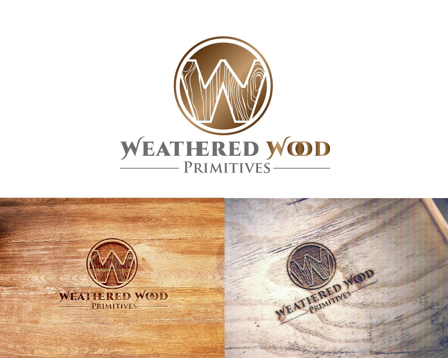 Logo Design entry 1379653 submitted by JBsign to the Logo Design for Weathered Wood Primitives  run by weatheredwoodprimitives